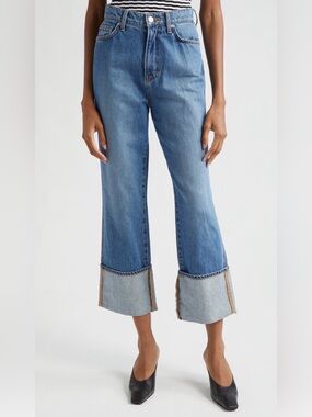 Veronica Beard Dylan Cuffed Jeans